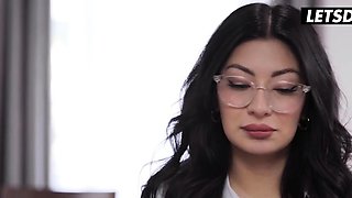 Hot Coworkers Make Boss Orgasm . Charlotte Sins