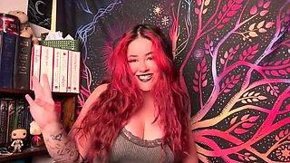 Vanessa Strawberry Goth Redhead Takes 10 Inch Monster Cock - Big Natural Tits Stretched