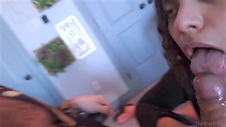 Bored TS Thestartofus Pounds Her Sisters Husband in Hardcore Fuck Session with Explosive Cum