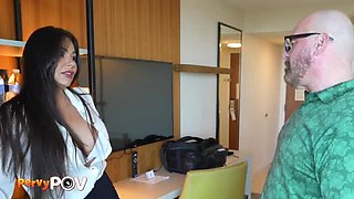 Wife Won't Give Sex So Husband Fucks Latina Maid on Vacation - Esperanza Gomez Blowjob & Doggystyle