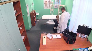 Office thief gets creampied by a therapist - fake clinic