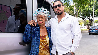 73 Year Old Granny Picked up for Van Anal Sex