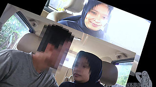 Asian Hijab Fitness Girl Doing Blowjob to Drink Cum for Boost Her Stamina in the Car - Minokiiko