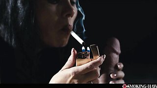 Matchless Victoria Brown and Steve Q - smoking cigarette movie - Smoking Hawt