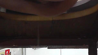 Mistress Douxxx Pees on the Slave's Face