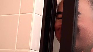 Blonde Japanese girl fingered and toy fucked