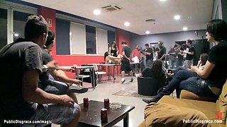 Spanish hottie fucked in public places