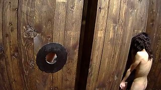 Dasani Lezian sexy babe do hard glory hole job