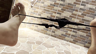 Beautiful Stepsister Likes to Play with Her Clitoris Before Going to College