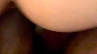 Hairy Juicy Pussy Filled and Leaking Massive BBC Creampie