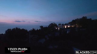 Blacked.Com featuring Amalia Davis's brunette smut