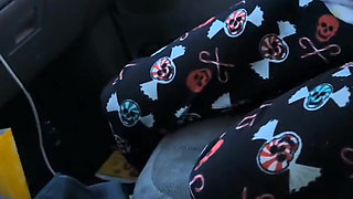 Slutty teen ex girlfriend deepthroats thick cock in the car!