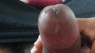Masturbating