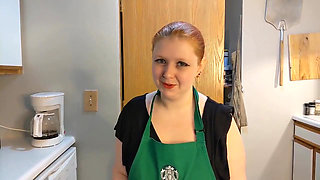 Naughty barista deals with rude customer