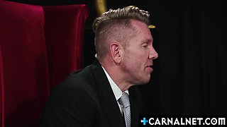 Apprentice Marcus McNeill Rides Dildos and Gets Fucked by Master Lucas Jake