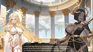 Aura 2 Lust of the Gods Hentai Game Ep.2 husband FACIAL my WIFE while I make her SQUIRT with a DILDO !