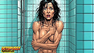 Horny 45-year-old Mommy in the Shower
