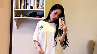 Curly Blonde Teen Records Solo Dildo Masturbation More at