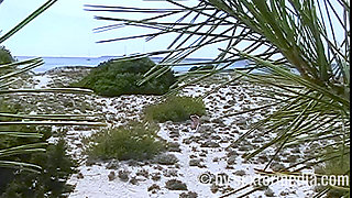 Sexy MILF Naked on the Nudist Beach