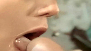 Blindfolded Blonde Swinger Gloryhole