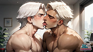 A Muscled Gay Boy with Blond Hair and Piercings Is Spread Eagle in a Scorching XXX Porn Video!