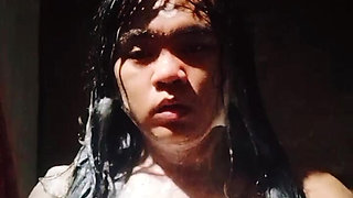 Filipina Babe Plays in Abandoned Comfort Room While on Secret Video Call - Ayesha Sy