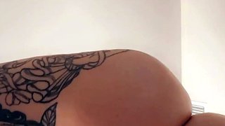 Amateur blondie solo anal masturbation