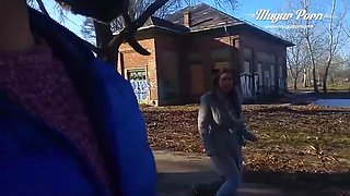 Busty Teen Heidi Van Horny Gets Anal Creampie Outdoor with Mugur