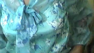 Colorful Vintage Dress and Nylons 1