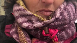 Flashing My Tit with Rock Hard Nip in Fucking Filthy Weather