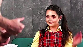 Upskirt watching voyeur slut teasing