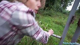 Public Agent Fucks Swedish Hitchhiker in Car - Big Cock Blowjob & Public Sex
