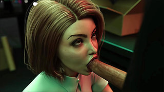 Horny Girl Sucking Office Colleague Huge Cock And Giving Deepthroat Blowjob