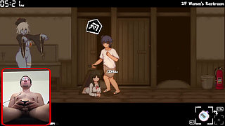 Giant and busty Japanese gives me a titjob and... (Houkago no Onigokko Gameplay6)