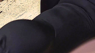 Fucked a Redhead MILF's Mouth Hard in Her Sports Leggings and Stuck It in Her Tight Hole