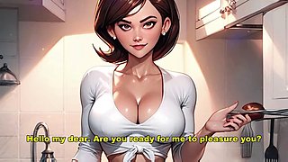 Bouncy girl gives handjob while begging for cock in her pussy - Hentai JOI