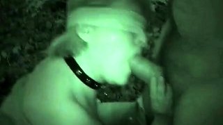 Pipe dans les bois - French Blonde MILF Blowjob