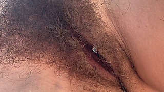 Hairy Cunt Full of Piss