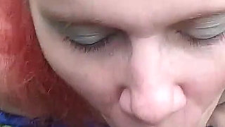 I'm a Russian Whore Wife Giving a Blowjob on the Riverbank in the City!