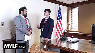 Ingenious Monica Minx and Enzo East's desk movie