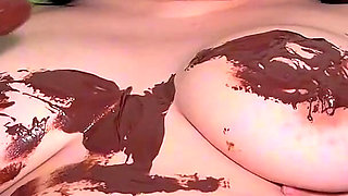 I Cover My Dildo in Chocolate, Rub It All Over My Tits & Pussy Then Fuck Myself Until I Cum