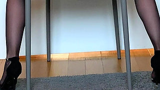 Part 2 - the Wife Married and She Made a Peeking Show to Her Boss and Strip in Office