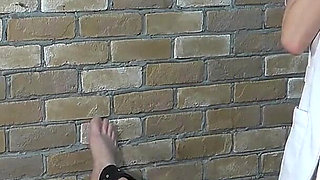 CFNM, Mischievous Esthetician Attaches Electric Current Sheet to Customer's Dick and Watches It Twitch with a Grin