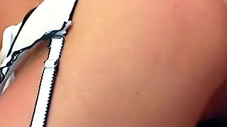 Blonde skinny teen lets her boyfriend's step brother fuck her