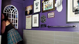 Amateur striptease and Solo masturbation