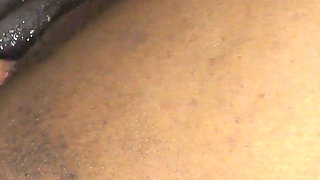 Chubby African Chick Fucked and Creampied in Missionary