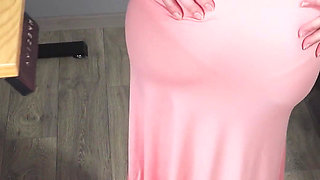 Visible Panty Line Tease in Long Maxi Skirt