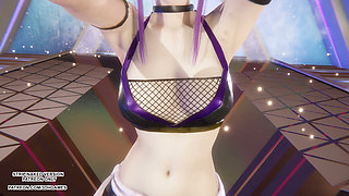 MMD - BlackPink - JUMP - Akali Sexy Kpop Dance League of Legends Hentai Uncensored 4K 60FPS