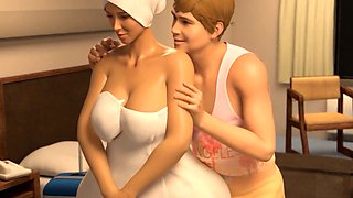Married couple, hot curvy milf, caribbean