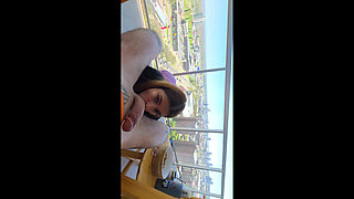 My Husband and I Had Fun in a Rented Apartment, Oral Sex on the Balcony Overlooking the Street, and Sex in the Bedroom.